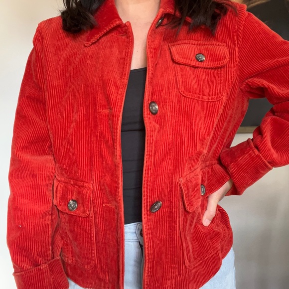 American Living Burnt Orange Corduroy Jacket - Picture 3 of 4